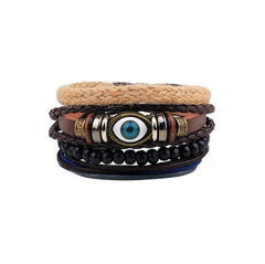 Handmade Bracelet Retro Style Leather Bracelet men Masculina Charm Jewelry Boyfriend Gifts Pulseira
