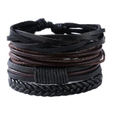 Handmade Bracelet  Retro Style Leather Bracelet men Masculina Charm Jewelry  Boyfriend Gifts Pulseira